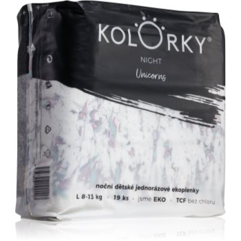 Kolorky Night Unicorn scutece ECO de unică folosință pentru ingrijire de noapte si protectie - imagine 2